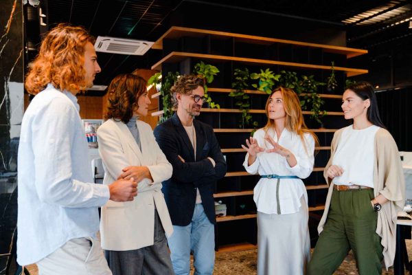 Highly Sensitive Person engaging in an offline marketing strategy discussion