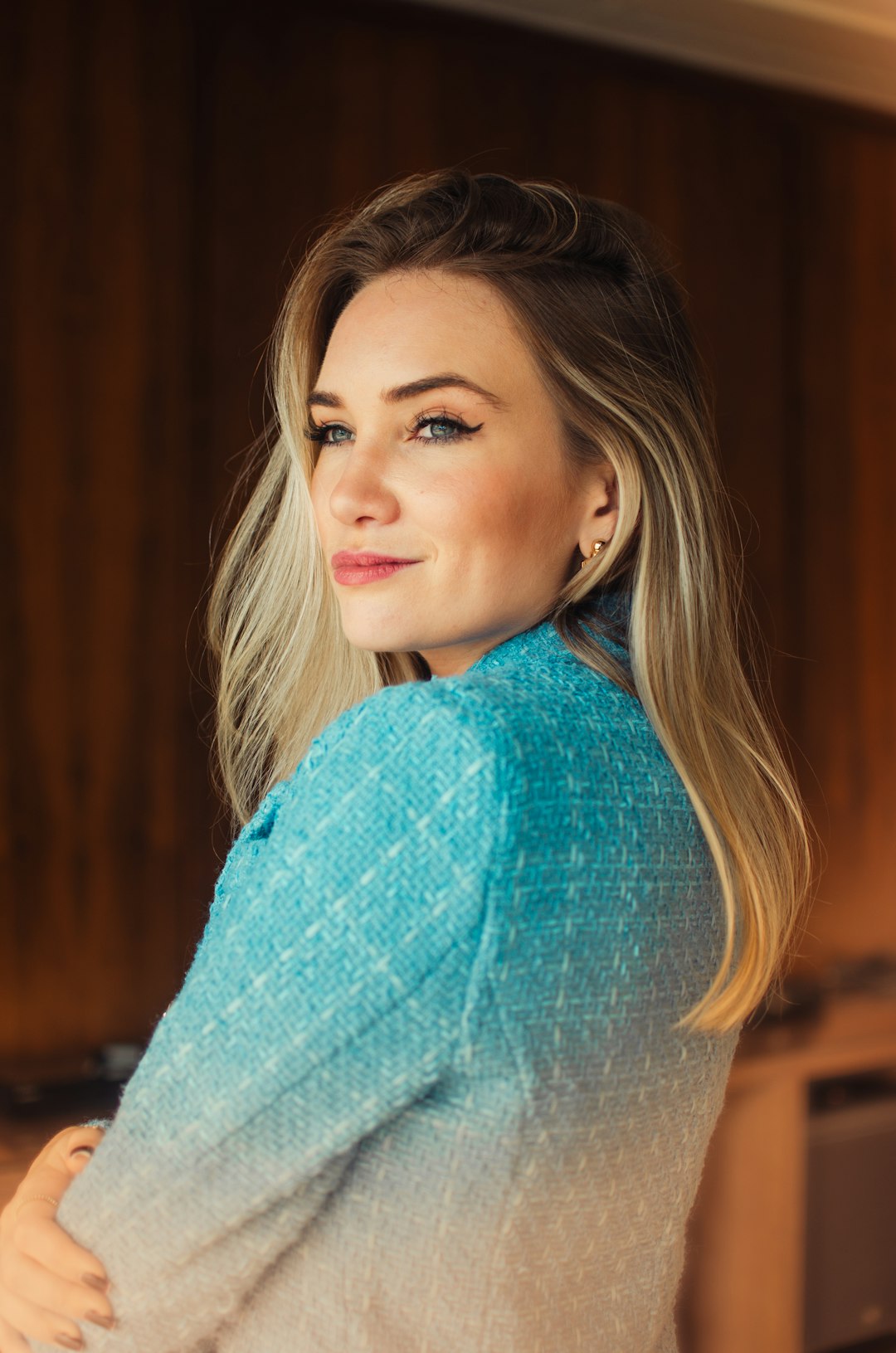 resilient highly sensitive woman standing confidently
